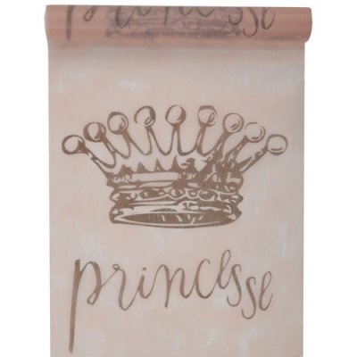 Décoration de Table Mariage  - Chemin de table Princesse rose pastel : illustration