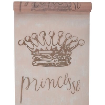 Dco de table Communion  - Chemin de table Princesse rose pastel : illustration