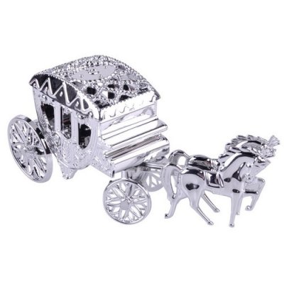 Boite de Drages  - Bote  drages mariage carrosse argent  ( par 10 ... : illustration