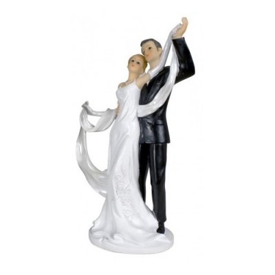 Decoration Mariage  - Grande figurine mariage couple romantique : illustration