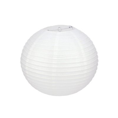 ARCHIVES  - Une lanterne de 20 cm blanche : illustration