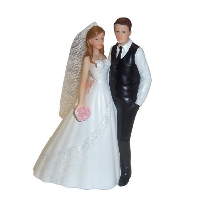 Figurines Mariage  - Sujet rsine couple Je te tiens par la taille : illustration