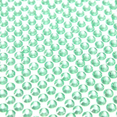 Strass adhesif mariage  - 100 strass diamants auto-collant rond 4 mm vert  : illustration