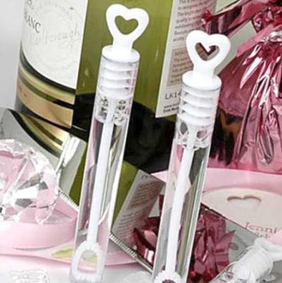 Mariage et Accessoires  - Bulle de Savon Mariage Tube Coeur (lot de 12) : illustration