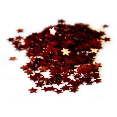 ARCHIVES  - Confettis de table toile rouge 30 g : illustration
