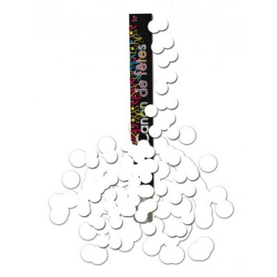 Mariage thme hiver  - Canon  confettis papier ronds blancs : illustration