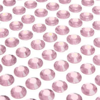 Dcoration de Table  - 100 strass  coller diamants rond 4 mm rose : illustration