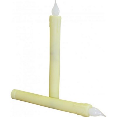 Dcoration de Table Mariage  - 2 bougies blanches lectriques : illustration