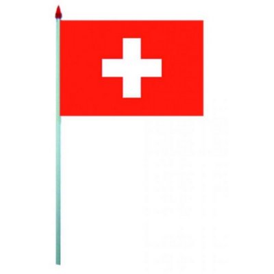 Centre de table  - Drapeau Suisse en plastique : illustration