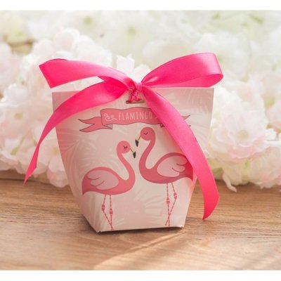 Botes  drages Mariage  - 5 botes  drages flamant rose  : illustration