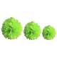 Boule Pompon Vert Anis - assortiment de 3 tailles : illustration