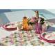 Chemin de table Tropical intiss : illustration