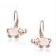 Boucles d'Oreilles Elphant Plaqu Or Cristal Clair : illustration
