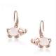 Boucles d'Oreilles Elphant Ton Or Cristal Clair : illustration