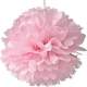 Boule Pompon Papier de Soie Rose 15 cm Dco Mariage : illustration