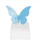 Marque-place Papillon Dentelle Bleu  (lot de 10) : illustration