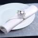Rond de serviette mariage bague diamant rose : illustration