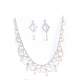 Parure Mariage Bijoux Femme Argent et Cristal Clair : illustration