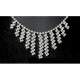 Parure de Mariage Argent Rhodi Cristal Clair 