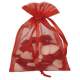 10 Sacs Sachets a Drages Organdi Bordeaux Haut 15, ... : illustration