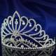 Diademe Mariage Argent Rhodie Diademe Miss Cristal : illustration