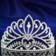 Diademe Mariage Argent Rhodie Diademe Miss Cristal : illustration