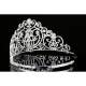 Diadme Mariage Couronne de Miss Argent Cristal 