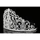 Diadme Mariage Couronne de Miss Argent Cristal 