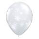 Ballon Mariage Flocon de Neige Blanc (lot de 5) : illustration