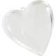 Boites a Dragee Coeur Pvc Transparent ( Lot de 6 ) : illustration