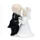Figurine mariage couple de mariés romantique  : illustration