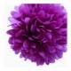 Pompon Papier Violet 15 cm Dco Mariage : illustration