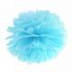 Pompon Fleur Papier de Soie Bleu Ciel 19 cm ( lot ... : illustration