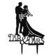 Figurine mariage silhouette Thème Mr & Mrs - coloris ... : illustration