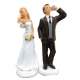 Figurine de mariage Couple au tlphone : illustration