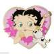 Broche Bijoux Femme Plaqu Or Betty Boop Coeur : illustration