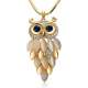 Pendentif Femme Collier Sautoir Chouette Hibou Ton ... : illustration