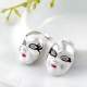 Boucles d'oreilles clou bijoux femme masque Pierrot : illustration
