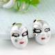 Boucles d'oreilles clou bijoux femme masque Pierrot : illustration