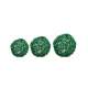 9 boules rotin diamtre assortis vert Dcoration mariage : illustration