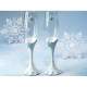 Fltes  Champagne Mariage Flocon de Neige x 2 Pieces : illustration