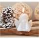Bougie Mariage Ange Blanc Dcoration Baptme / Nol : illustration