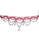 Collier choker gothique victorien perles rouge  : illustration