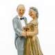 Figurine mariage couple de vieux maris  : illustration