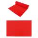 Chemin de table intiss tapis luxueux rouge en rouleau : illustration