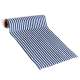 Chemin de table marine ray bleu blanc 28 cm x 5 m : illustration