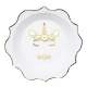 Assiettes licorne dore 23 cm (lot de 8) : illustration
