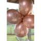 6 Ballons de Baudruche Princesse Rose Gold : illustration
