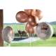 Ballon alu mtallis Princesse rose gold  : illustration