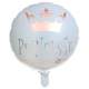 Ballon alu mtallis Princesse rose gold  : illustration